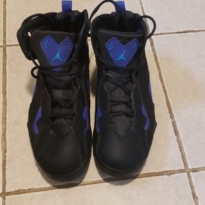 Jordan true flight black/lagoon blue sneakers